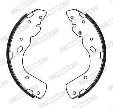 Stabdžių trinkelių komplektas FERODO FSB684