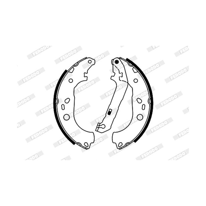 Stabdžių trinkelių komplektas FERODO FSB687