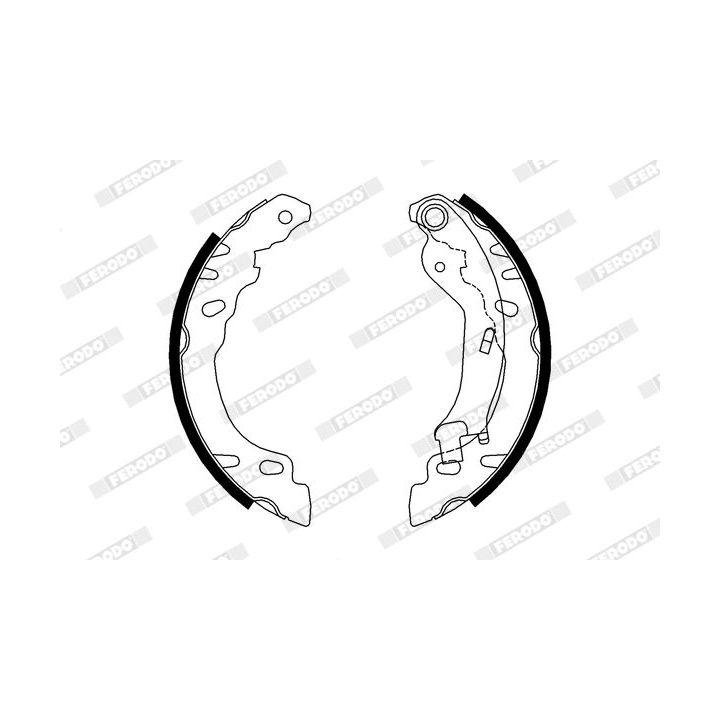 Stabdžių trinkelių komplektas FERODO FSB688