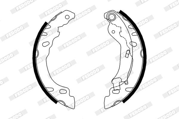 Stabdžių trinkelių komplektas FERODO FSB688