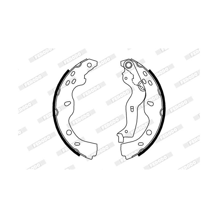 Stabdžių trinkelių komplektas FERODO FSB691