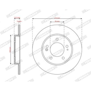 Stabdžių diskas FERODO DDF2983C