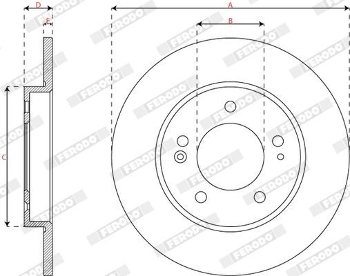 Stabdžių diskas FERODO DDF2983C