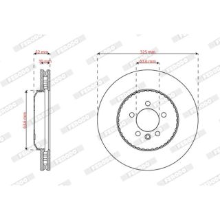 Stabdžių diskas FERODO DDF3078VC-1