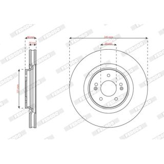 Stabdžių diskas FERODO DDF3171C-1