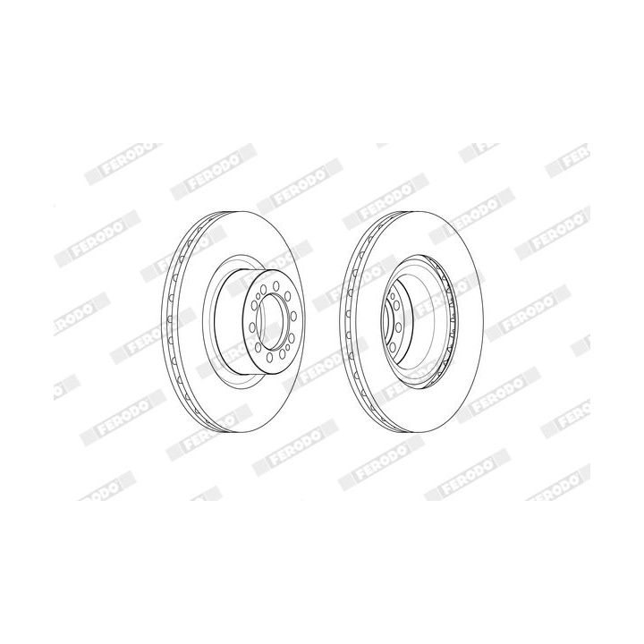 Stabdžių diskas FERODO FCR370A