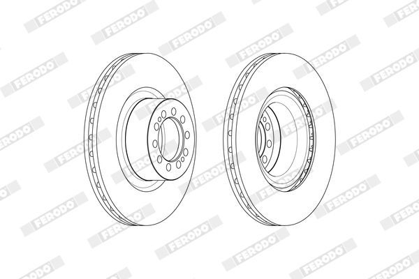 Stabdžių diskas FERODO FCR370A