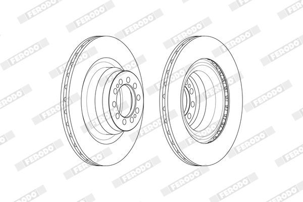 Stabdžių diskas FERODO FCR371A