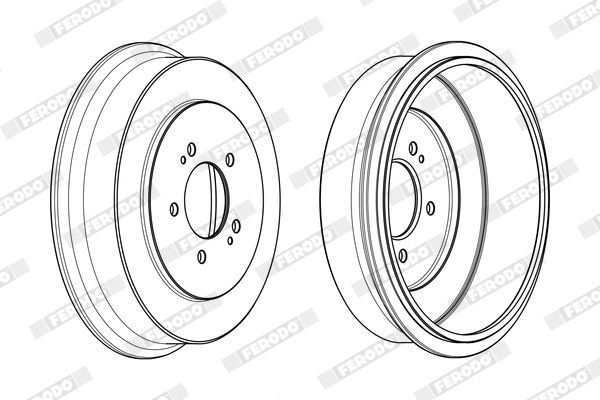 Stabdžių būgnas FERODO FDR329334