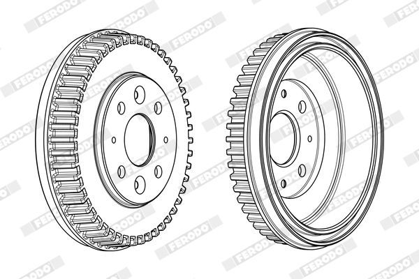 Stabdžių būgnas FERODO FDR329336