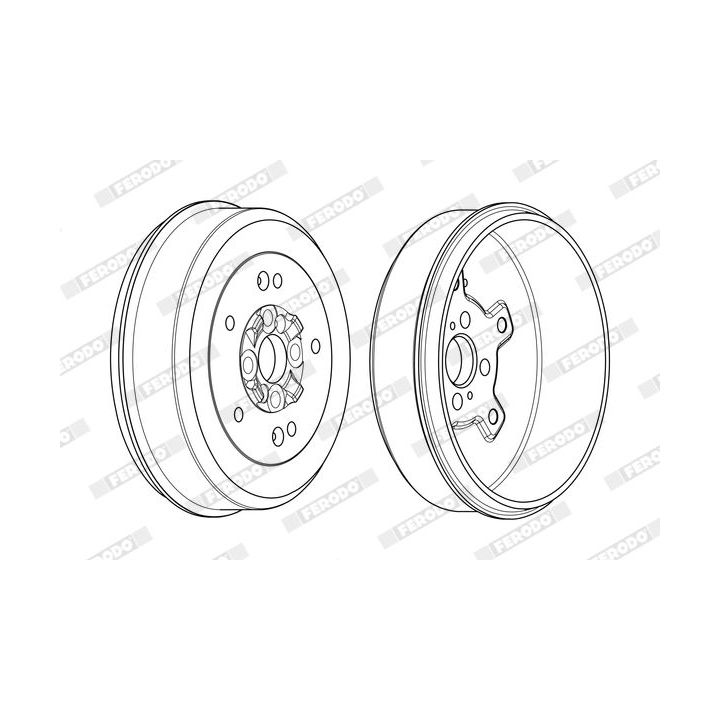 Stabdžių būgnas FERODO FDR329337