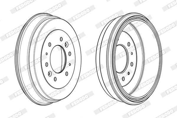 Stabdžių būgnas FERODO FDR329345