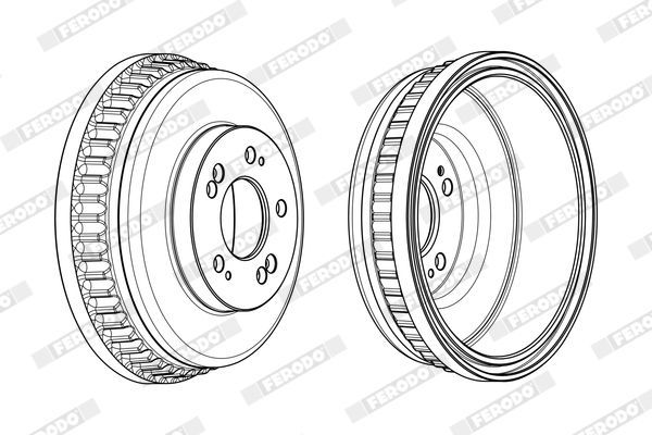 Stabdžių būgnas FERODO FDR329351