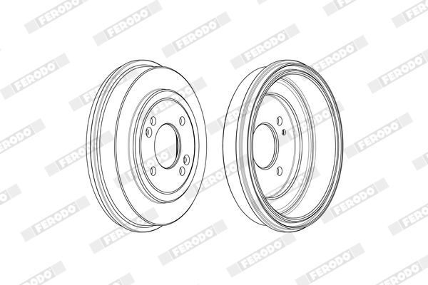 Stabdžių būgnas FERODO FDR329755