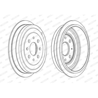 Stabdžių būgnas FERODO FDR329809