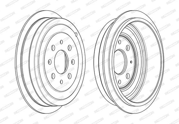 Stabdžių būgnas FERODO FDR329809