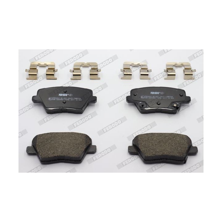 Stabdžių trinkelių rinkinys, diskinis stabdys FERODO FDB5334