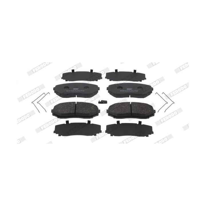 Stabdžių trinkelių rinkinys, diskinis stabdys FERODO FDB5433