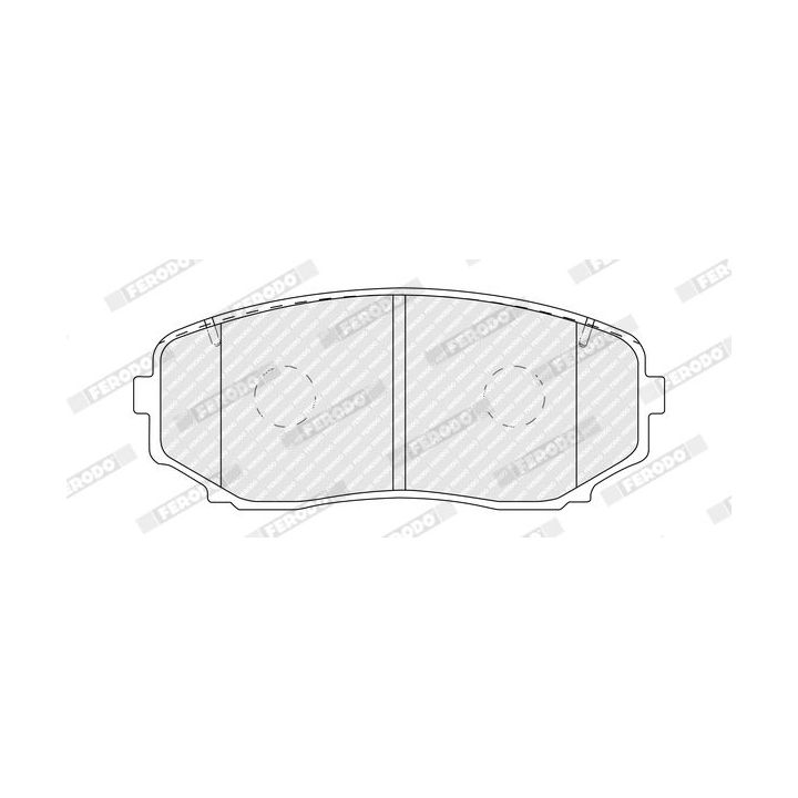 Stabdžių trinkelių rinkinys, diskinis stabdys FERODO FDB5433