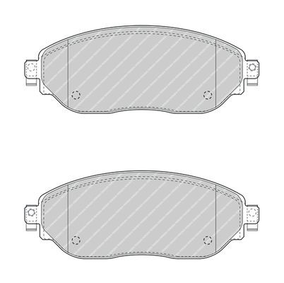 Stabdžių trinkelių rinkinys, diskinis stabdys FERODO FVR4840