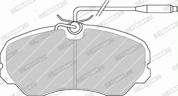 Stabdžių trinkelių rinkinys, diskinis stabdys FERODO FVR510