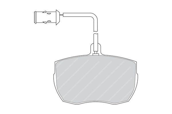 Stabdžių trinkelių rinkinys, diskinis stabdys FERODO FVR656