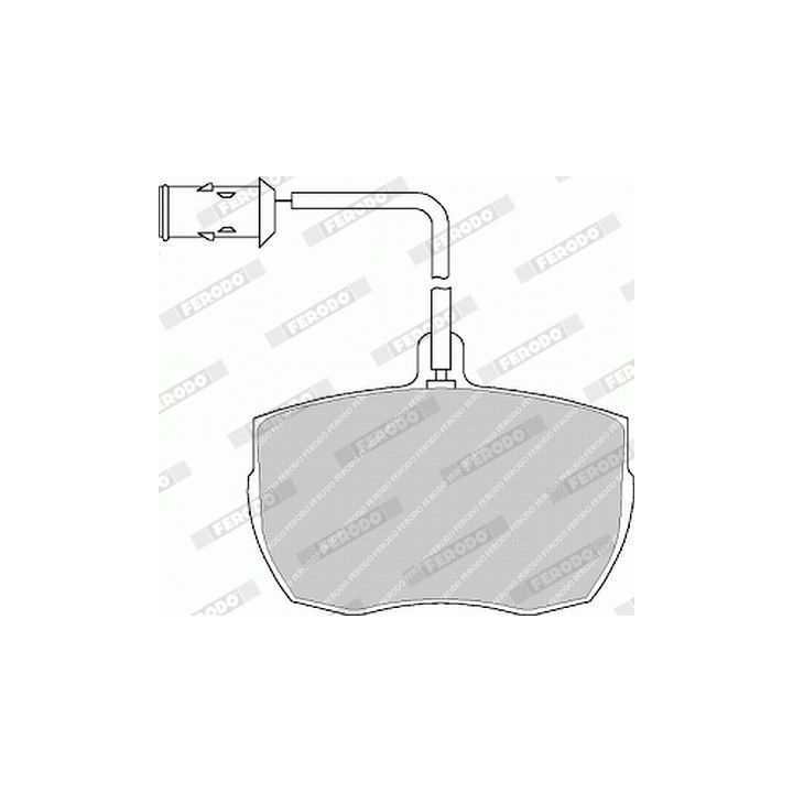 Stabdžių trinkelių rinkinys, diskinis stabdys FERODO FVR656