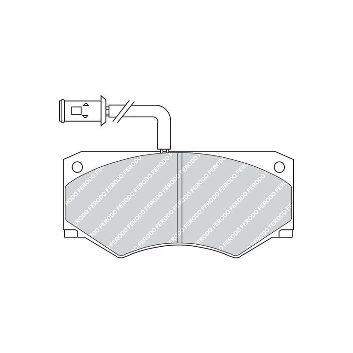 Stabdžių trinkelių rinkinys, diskinis stabdys FERODO FVR709