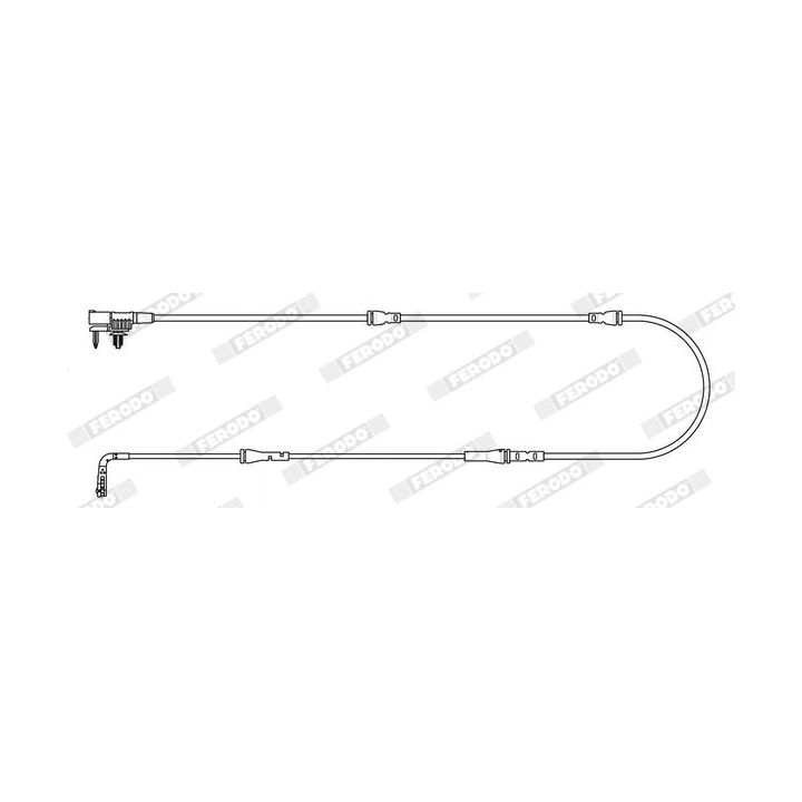 įspėjimo kontaktas, stabdžių trinkelių susidėvėjimas FERODO FWI468