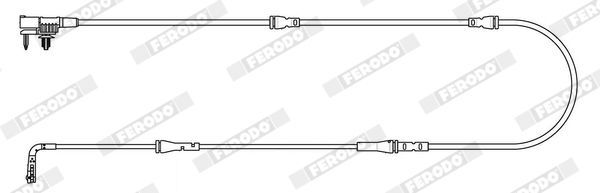 įspėjimo kontaktas, stabdžių trinkelių susidėvėjimas FERODO FWI468