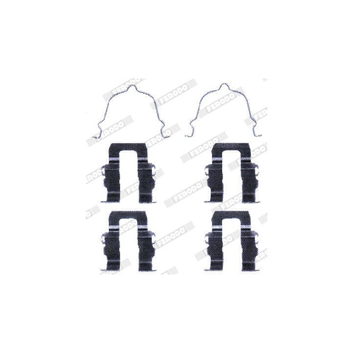 Priedų komplektas, diskinių stabdžių trinkelės FERODO FBA499