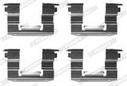 Priedų komplektas, diskinių stabdžių trinkelės FERODO FBA575