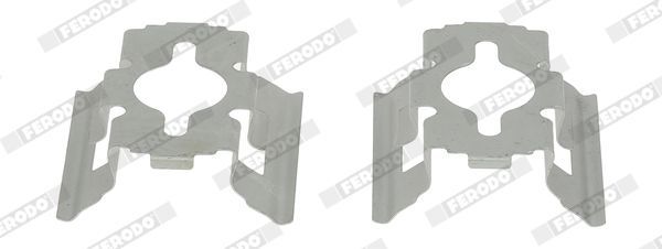 Priedų komplektas, diskinių stabdžių trinkelės FERODO FBA619