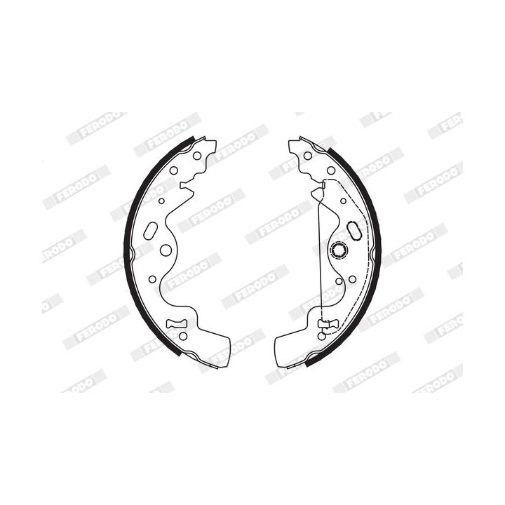 Stabdžių trinkelių komplektas, stovėjimo stabdis FERODO FSB651