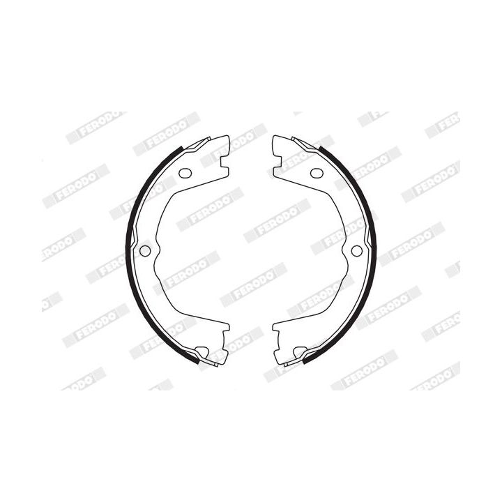 Stabdžių trinkelių komplektas, stovėjimo stabdis FERODO FSB658