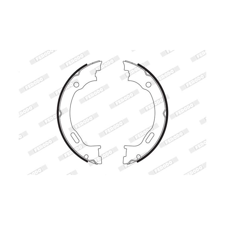 Stabdžių trinkelių komplektas, stovėjimo stabdis FERODO FSB662