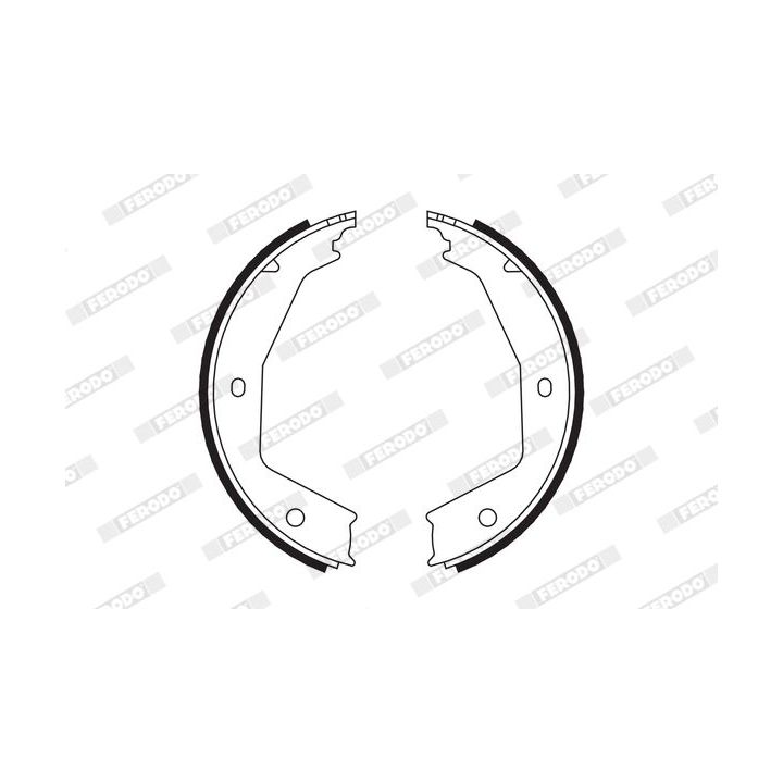 Stabdžių trinkelių komplektas, stovėjimo stabdis FERODO FSB666