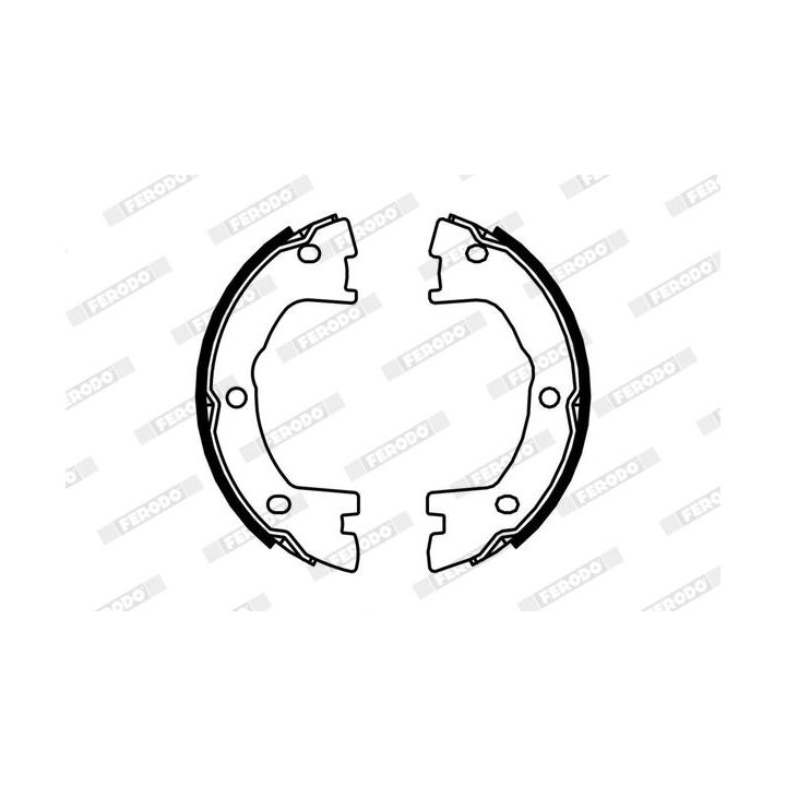 Stabdžių trinkelių komplektas, stovėjimo stabdis FERODO FSB685