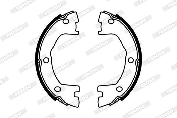 Stabdžių trinkelių komplektas, stovėjimo stabdis FERODO FSB685