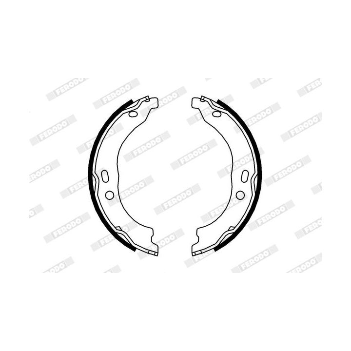 Stabdžių trinkelių komplektas, stovėjimo stabdis FERODO FSB696