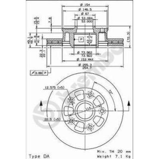 Stabdžių diskas BREMBO 09.6851.10
