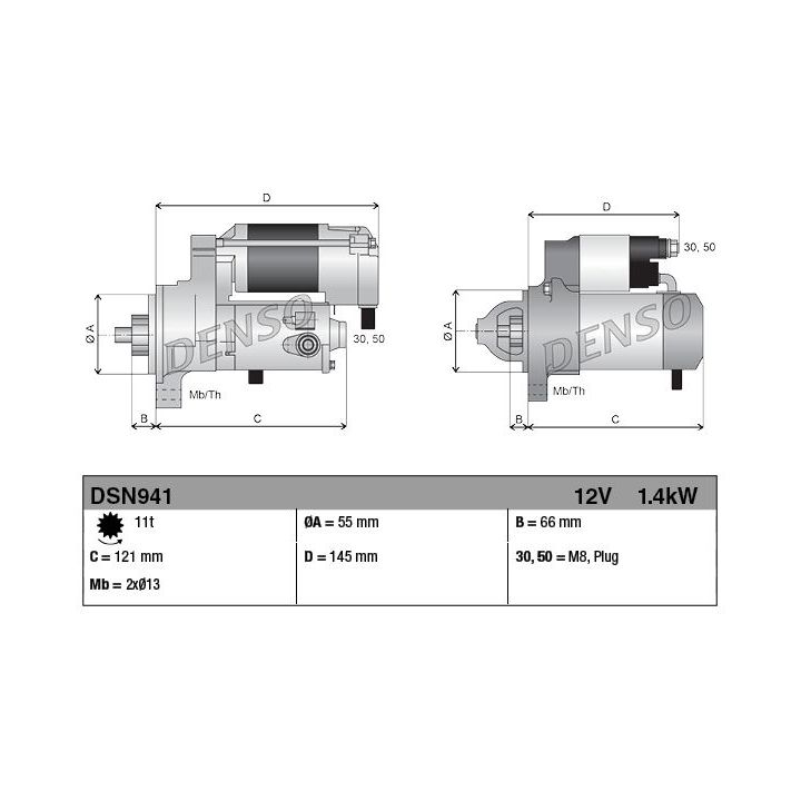 Starteris DENSO DSN941