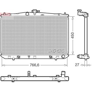 Radiatorius, variklio aušinimas DENSO DRM51017