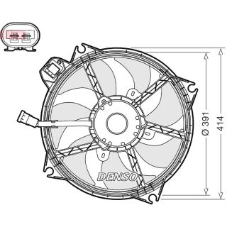 Ventiliatorius, radiatoriaus DENSO DER23005