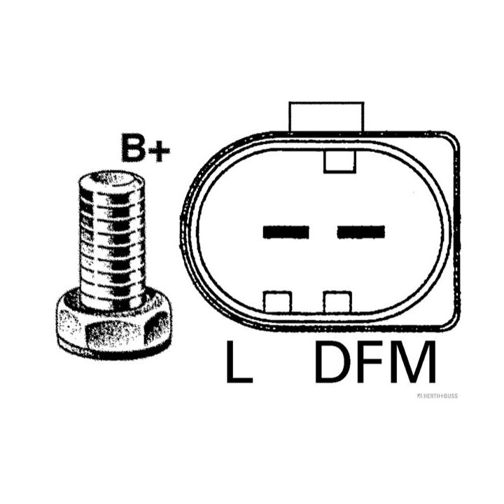 Kintamosios srovės generatorius HERTH+BUSS ELPARTS 32625019