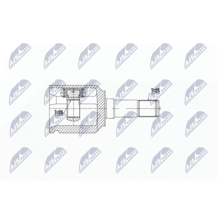 Jungčių komplektas, kardaninis velenas NTY NPW-AR-007