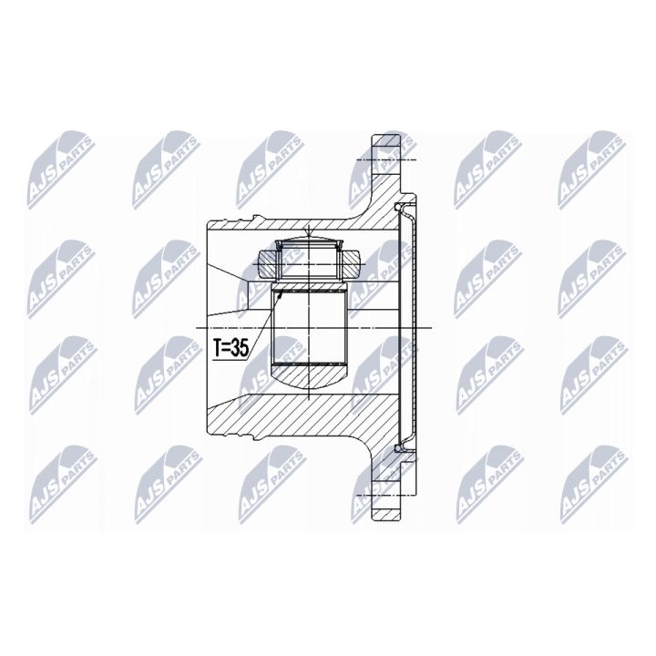 Jungčių komplektas, kardaninis velenas NTY NPW-CH-073