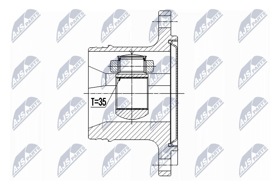 Jungčių komplektas, kardaninis velenas NTY NPW-CH-073