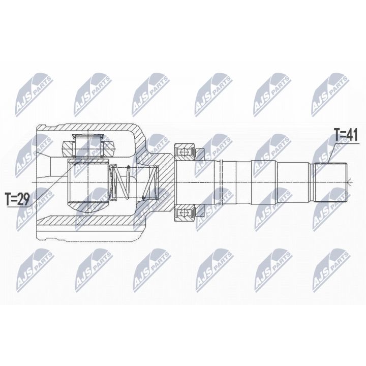 Jungčių komplektas, kardaninis velenas NTY NPW-FT-040