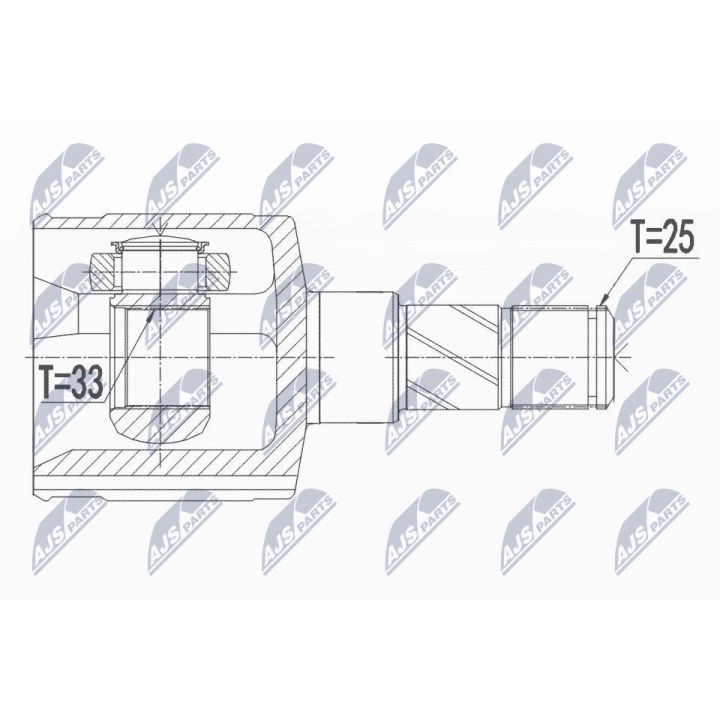Jungčių komplektas, kardaninis velenas NTY NPW-FT-044